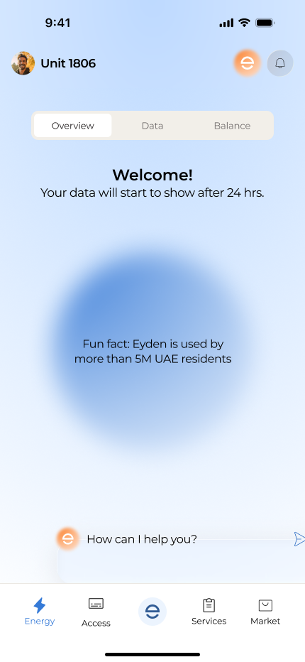 Eyden home dashboard